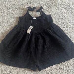 Baby Gap Black Romper NWT